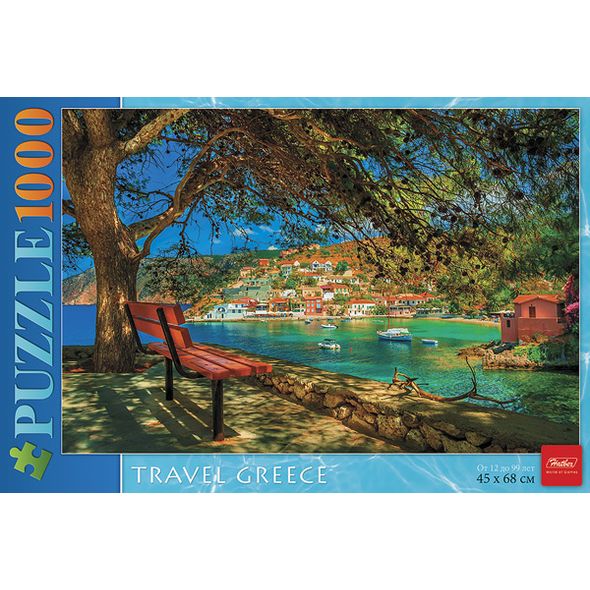 ПАЗЛЫ-ИГРА 1000 элементов А2ф 680х450мм -Вспоминая Грецию...- , 